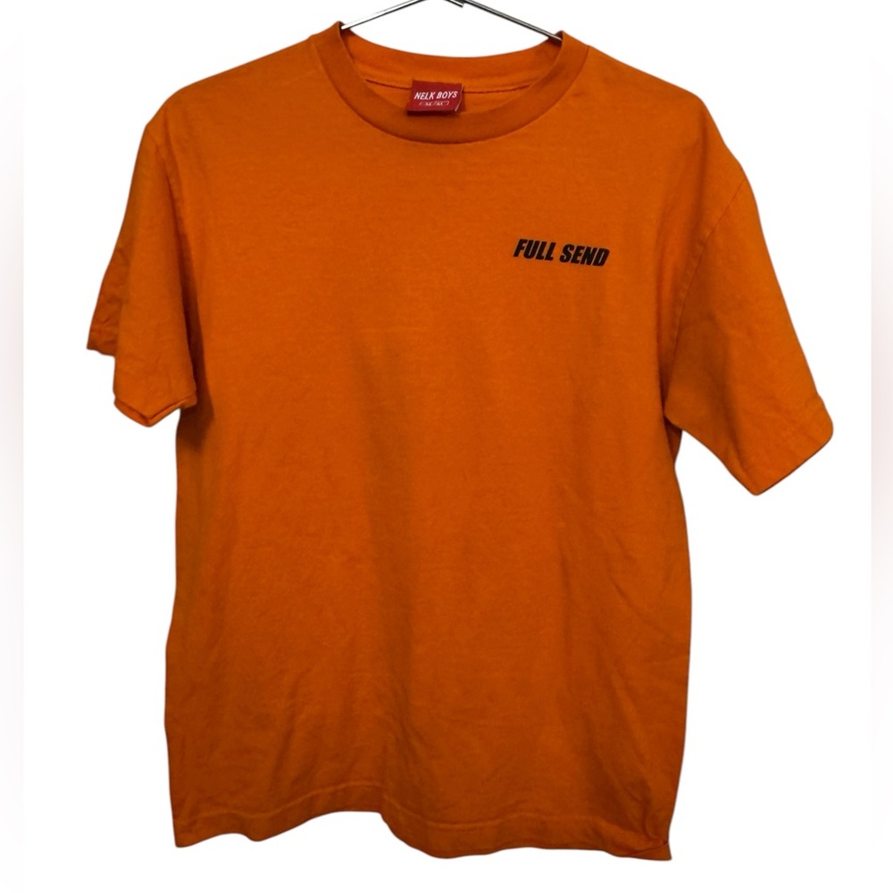 high End NELK BOYS Full Send Limited Deep Orange Men’s M T-Shirt OOP